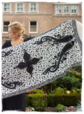 Soirée en Noir et Blanc Royale Paisley Shawl