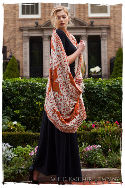 Rococo Oranj Ambere Royale Paisley Shawl