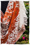 Rococo Oranj Ambere Royale Paisley Shawl