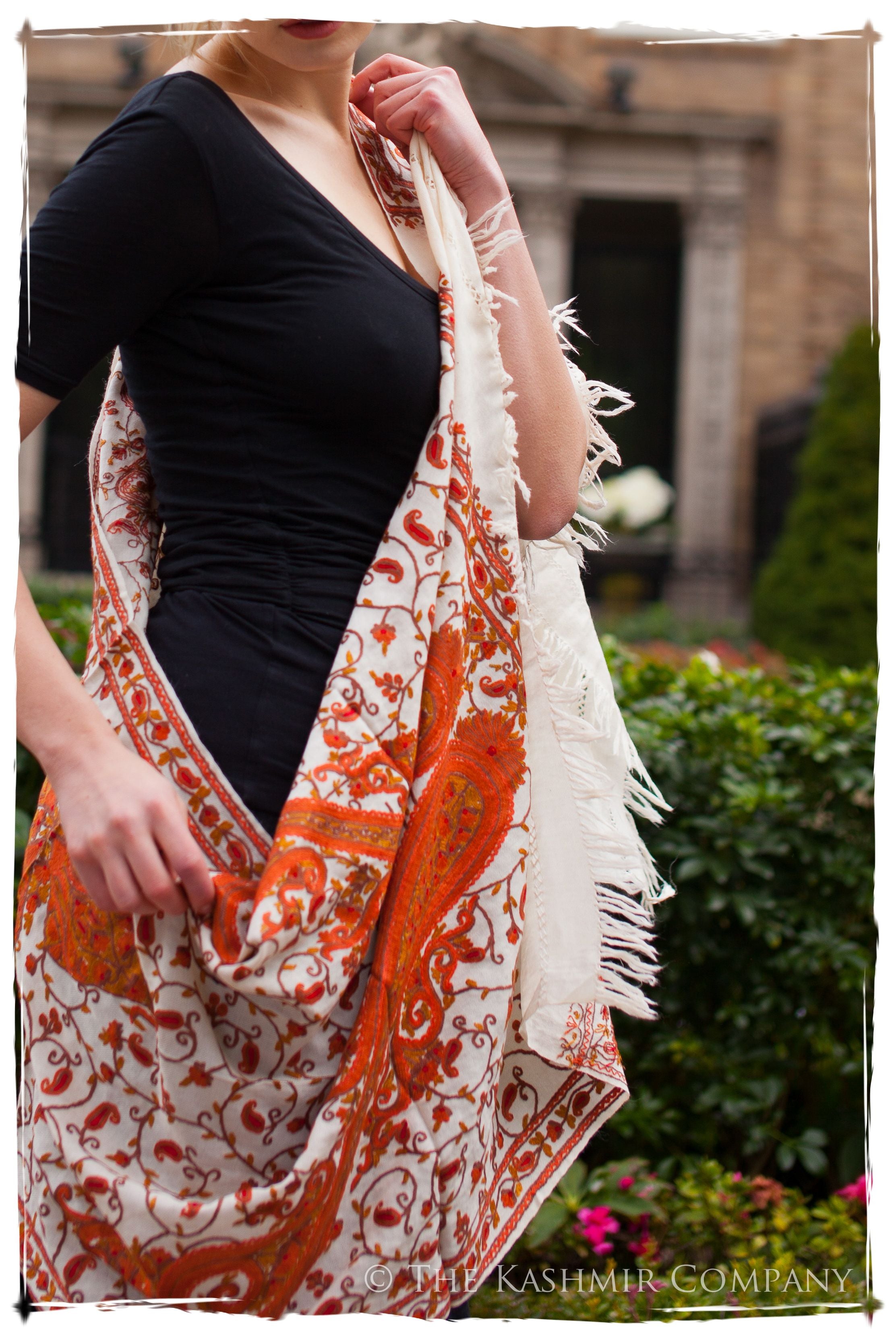 Rococo Oranj Ambere Royale Paisley Shawl