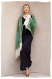 Jardin d'émeraudes Paisley Antiquaires Shawl