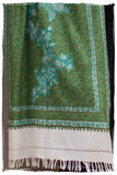 Jardin d'émeraudes Paisley Antiquaires Shawl