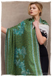 Jardin d'émeraudes Paisley Antiquaires Shawl