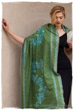 Jardin d'émeraudes Paisley Antiquaires Shawl