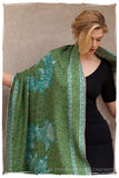 Jardin d'émeraudes Paisley Antiquaires Shawl