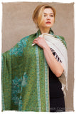 Jardin d'émeraudes Paisley Antiquaires Shawl