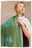 Jardin d'émeraudes Paisley Antiquaires Shawl
