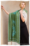 Jardin d'émeraudes Paisley Antiquaires Shawl