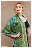Jardin d'émeraudes Paisley Antiquaires Shawl