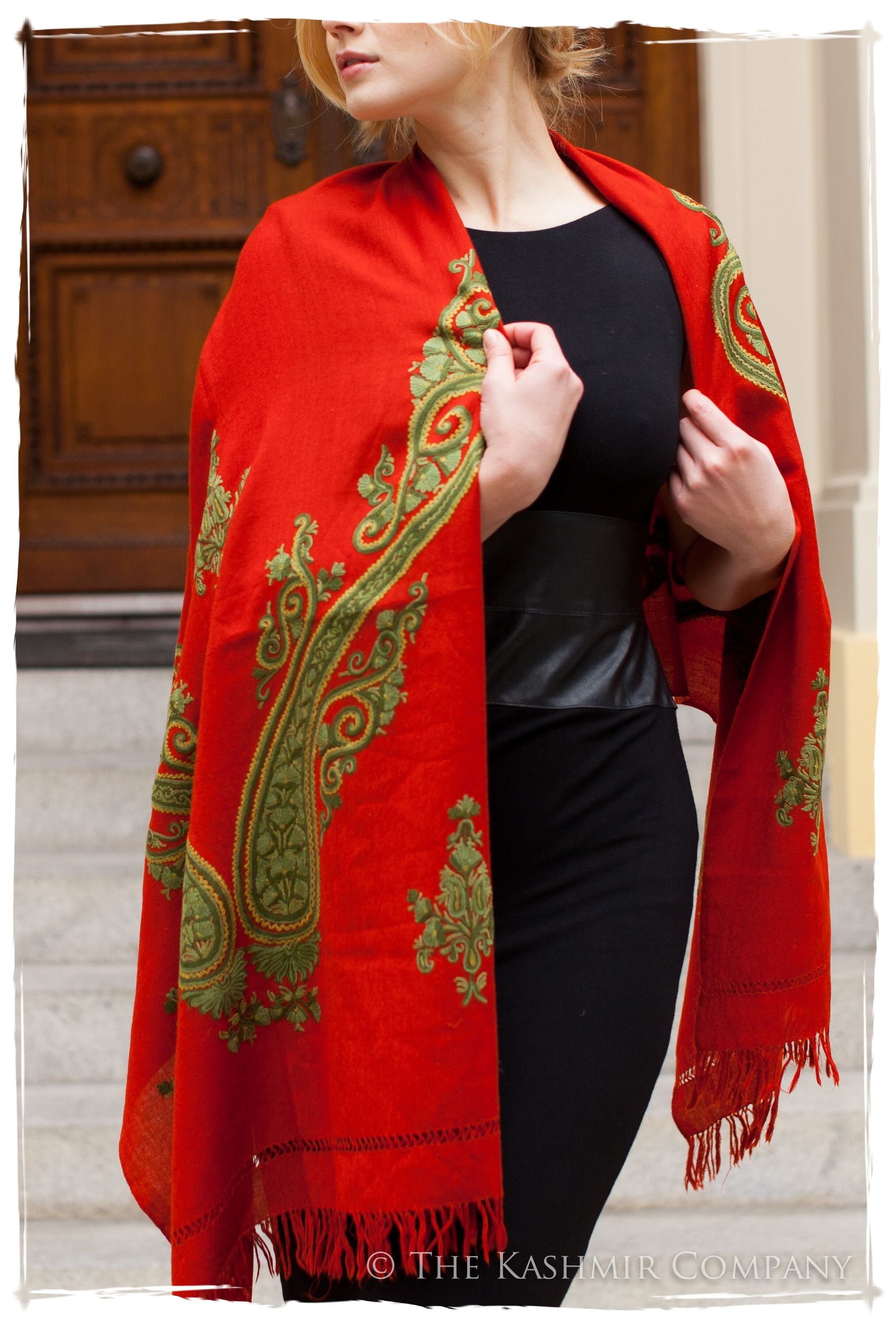 Royale Rouge Paisley Shawl