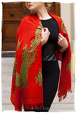 Royale Rouge Paisley Shawl