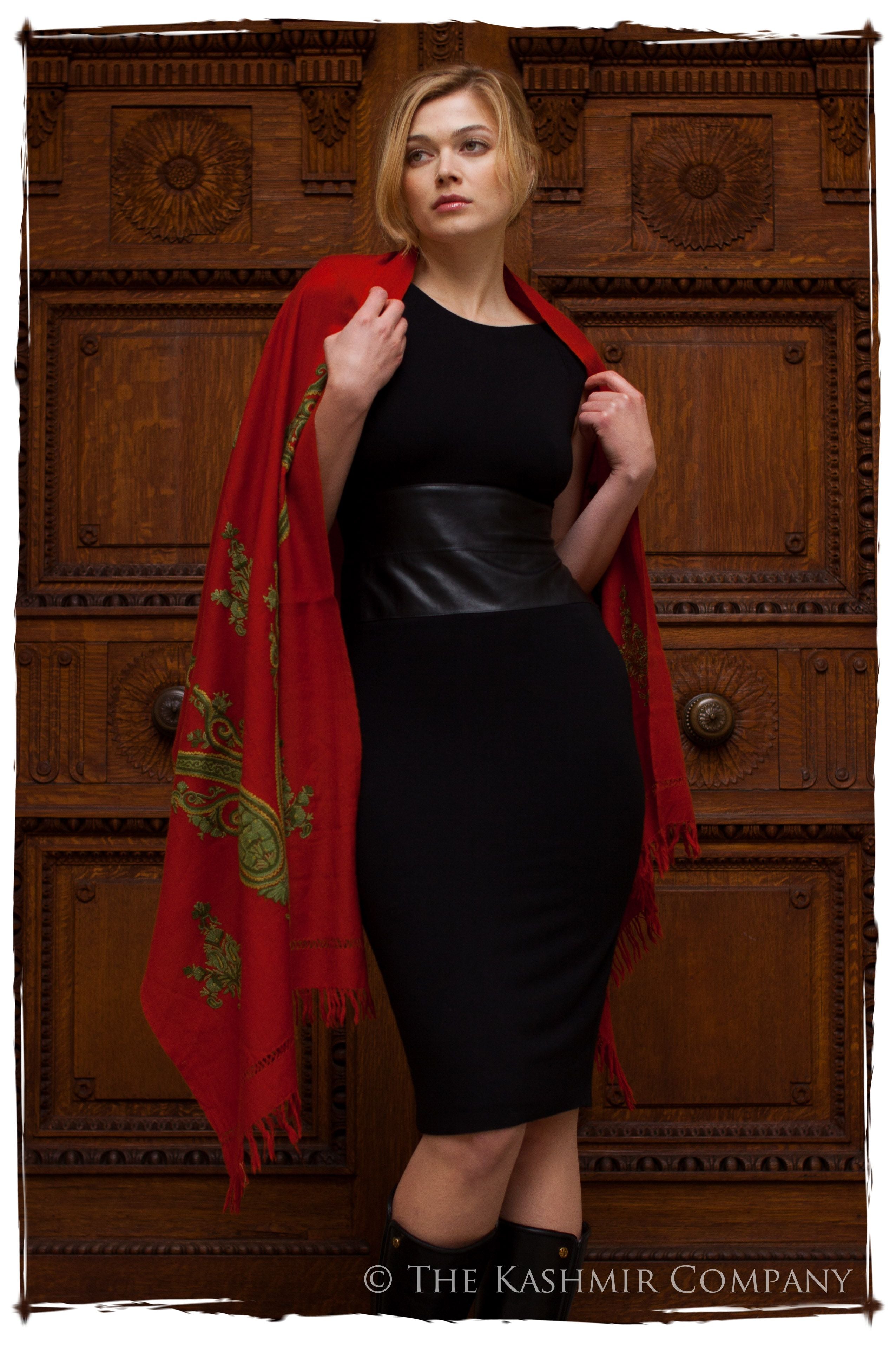 Royale Rouge Paisley Shawl