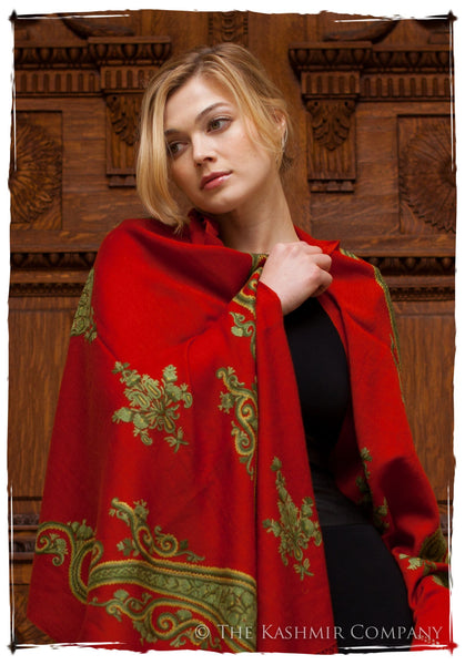 Royale Rouge Paisley Shawl