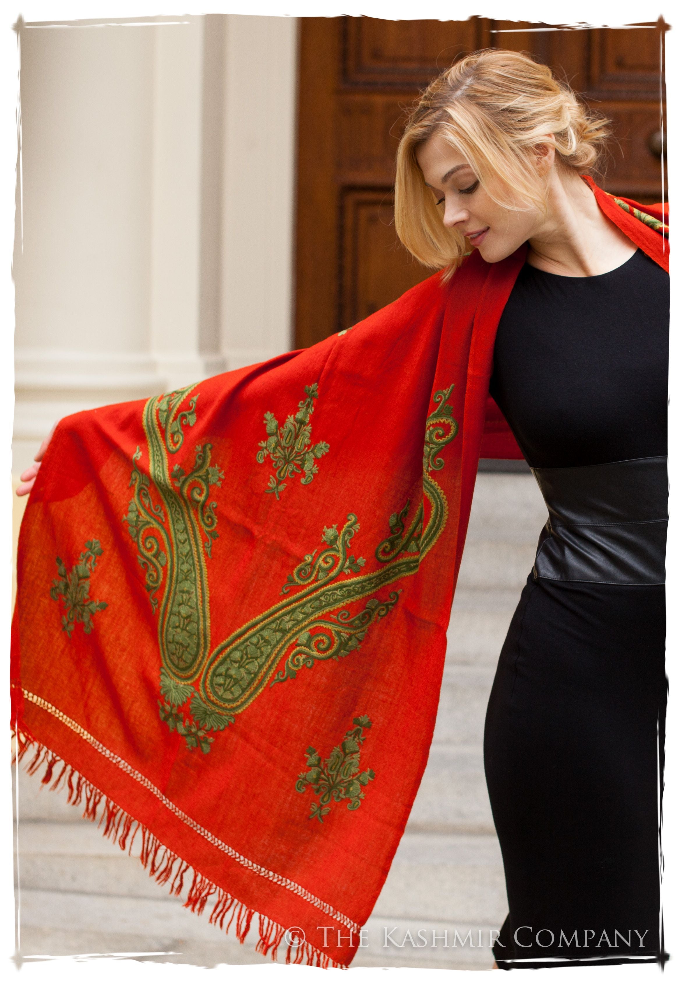 Royale Rouge Paisley Shawl