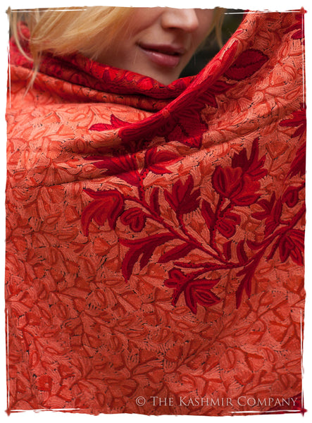 Jardin de Rouge Paisley Antiquaires Shawl