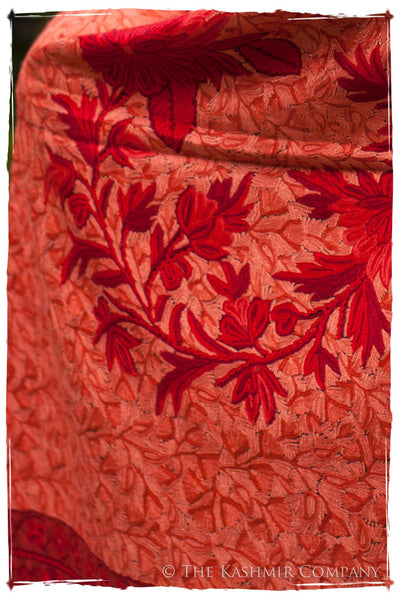 Jardin de Rouge Paisley Antiquaires Shawl