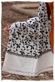 Ciel de Noir Ivoire Paisley Shawl