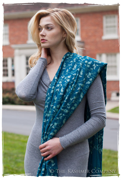 Océan Bleu Secret Garden Shawl