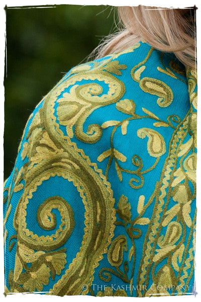 Ocean Bleu Royale Paisley Shawl