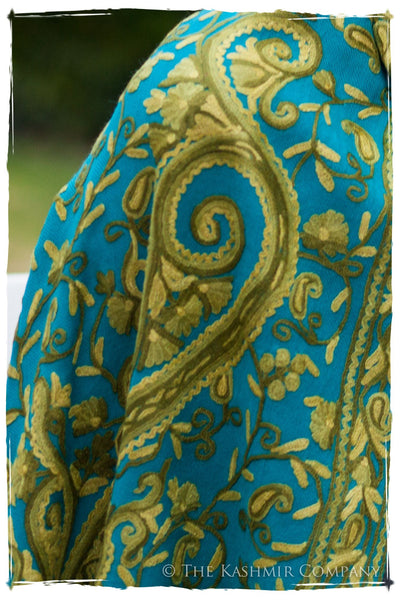 Ocean Bleu Royale Paisley Shawl