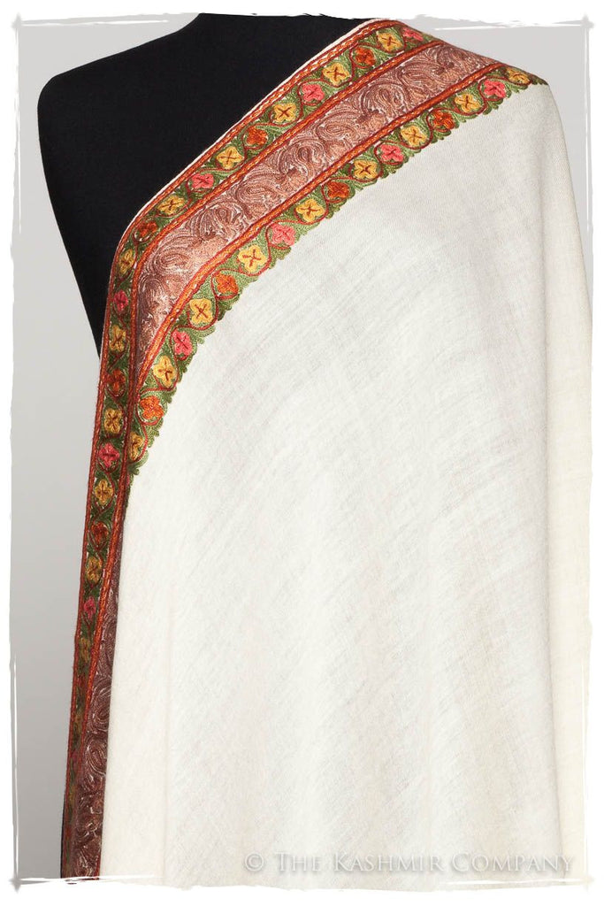 Trois Frontière Tuscany Ivoire Mascarade Shawl — Seasons by The Kashmir ...