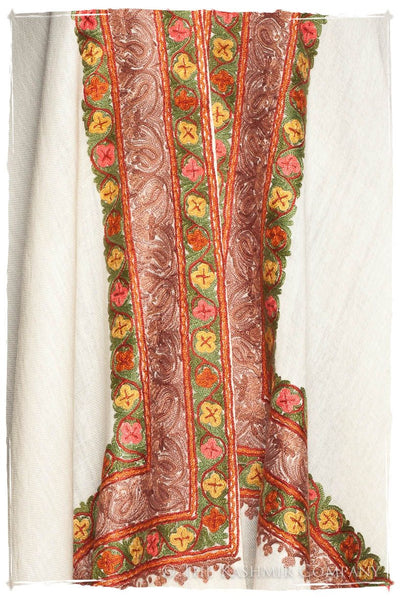 Trois Frontière Tuscany Ivoire Mascarade Shawl