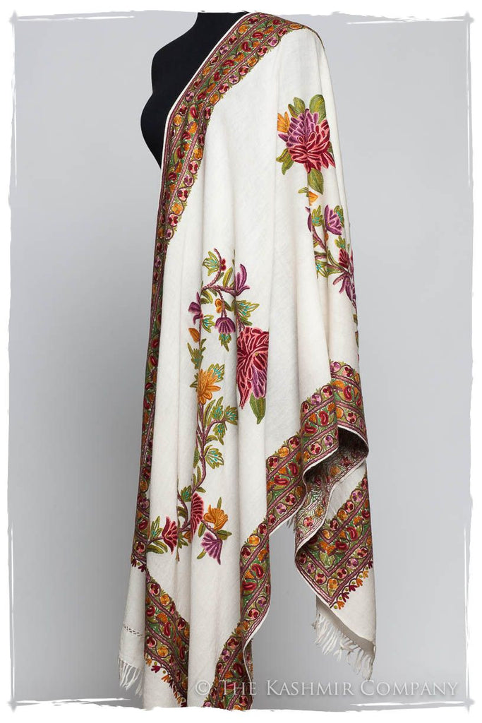 Trois Frontières Rose Rubis Ivoire Pauline Shawl — Seasons by The ...