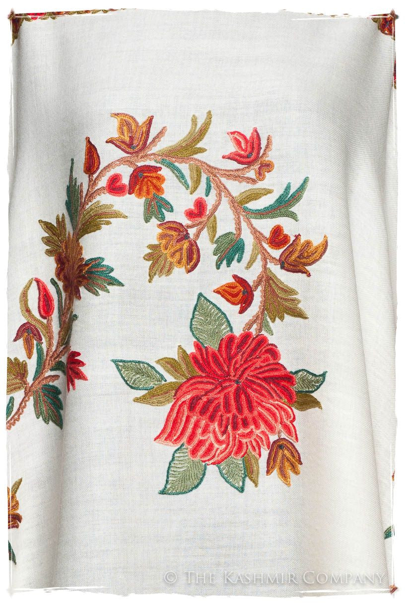 Trois Frontières Rose Organique Ivorie Pauline Shawl