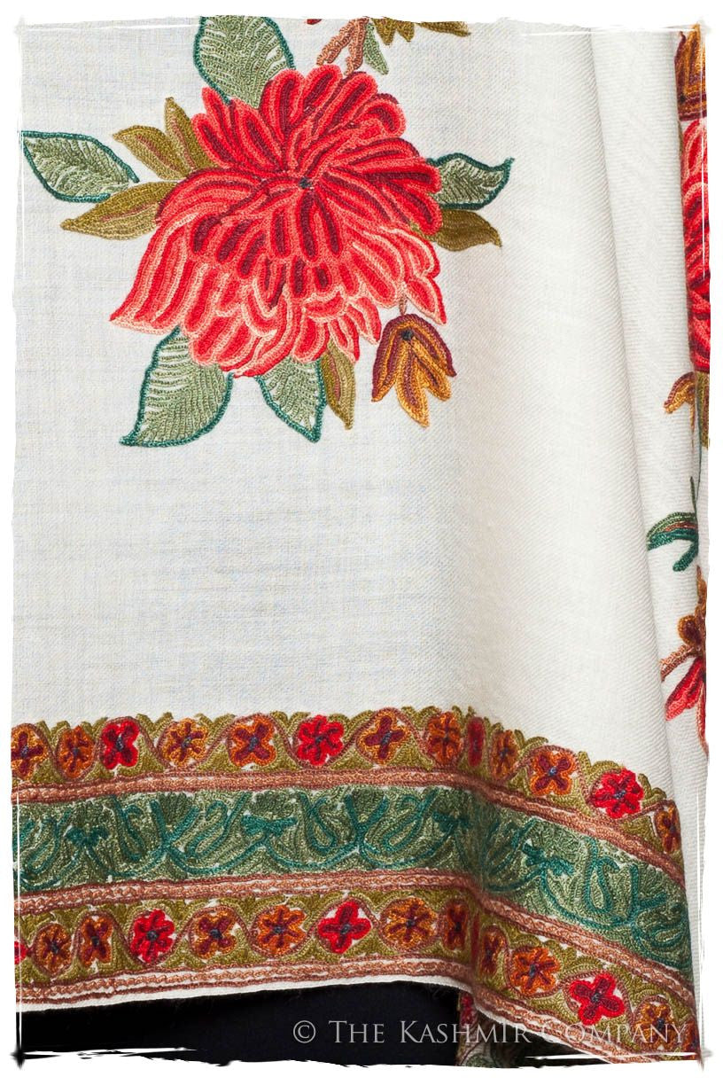 Trois Frontières Rose Organique Ivorie Pauline Shawl