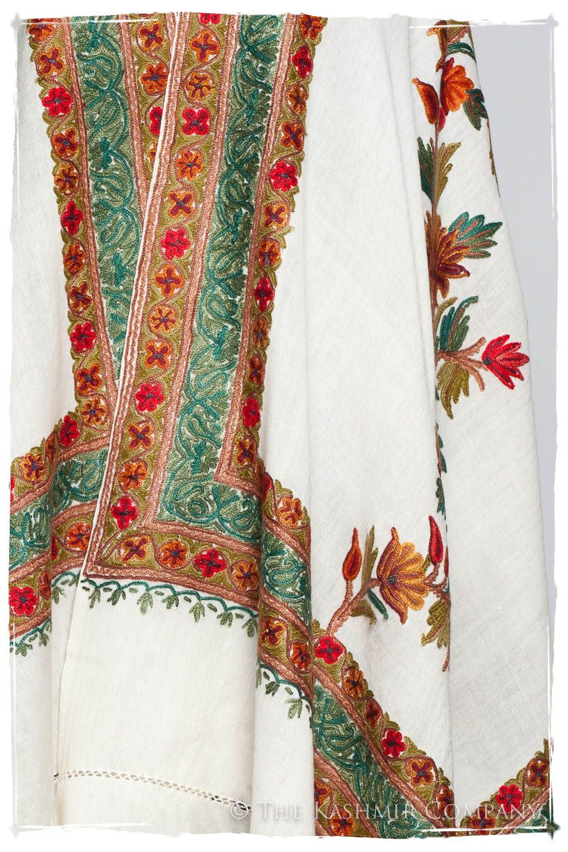 Trois Frontières Rose Organique Ivorie Pauline Shawl