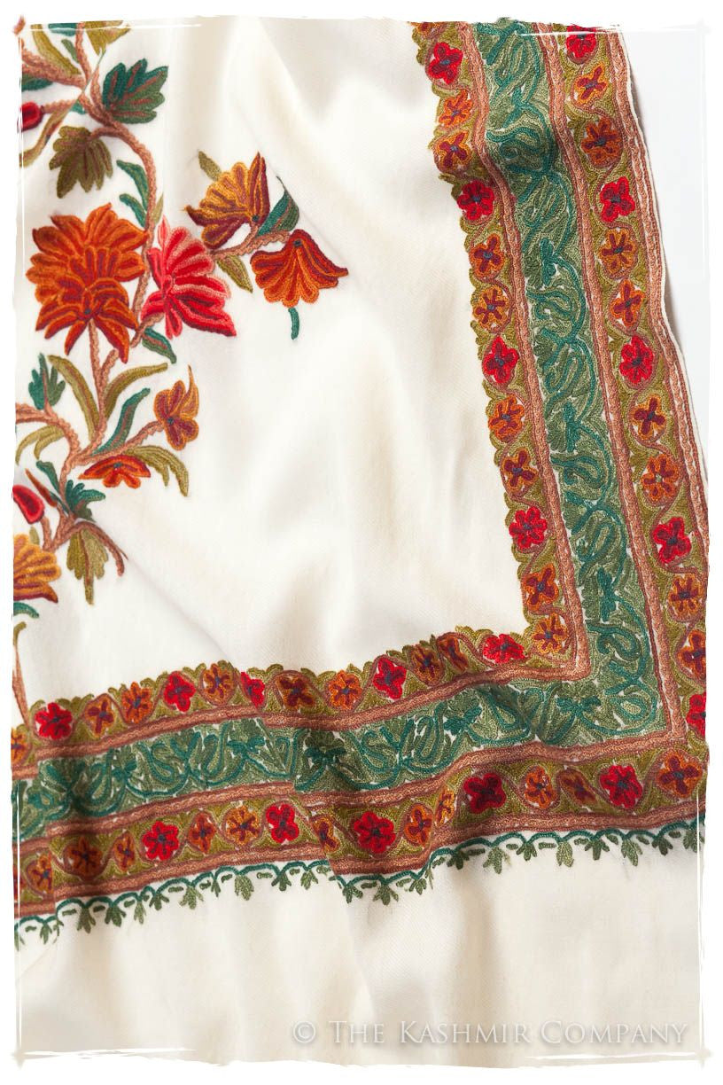 Trois Frontières Rose Organique Ivorie Pauline Shawl