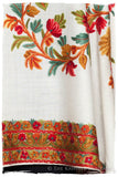 Trois Frontières Rose of Sharon Ivorie Pauline Shawl