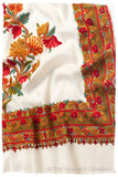 Trois Frontières Rose of Sharon Ivorie Pauline Shawl