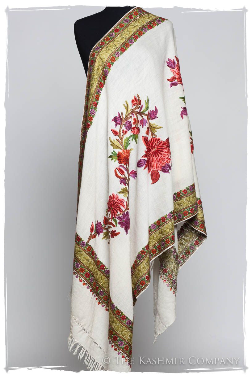 Trois Frontières Citron Jardin Ivorie Pauline Shawl