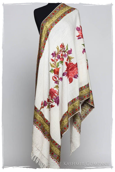Trois Frontières Citron Jardin Ivorie Pauline Shawl