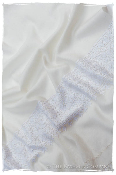 Blanc Trois Frontières Ivoire Jardin Gift Shawl