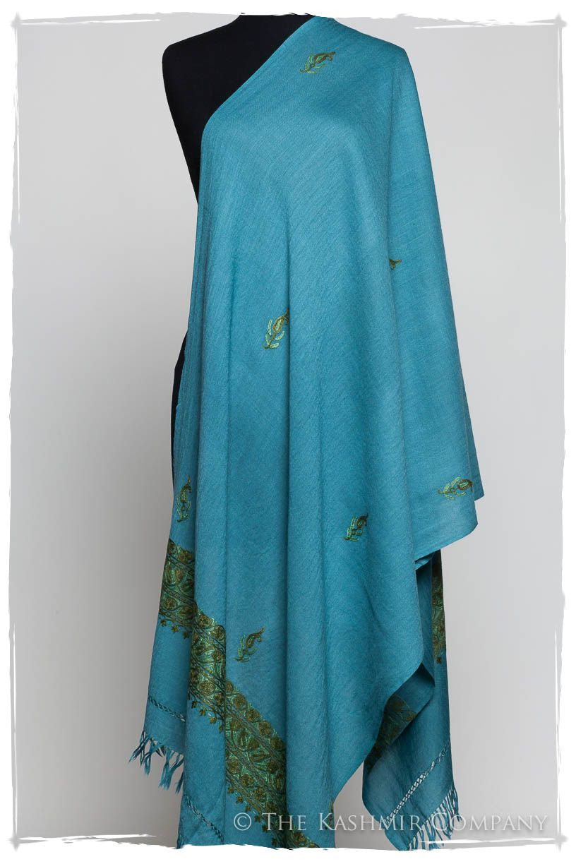 Bleu Lune Trois Frontières Jardin Gift Shawl