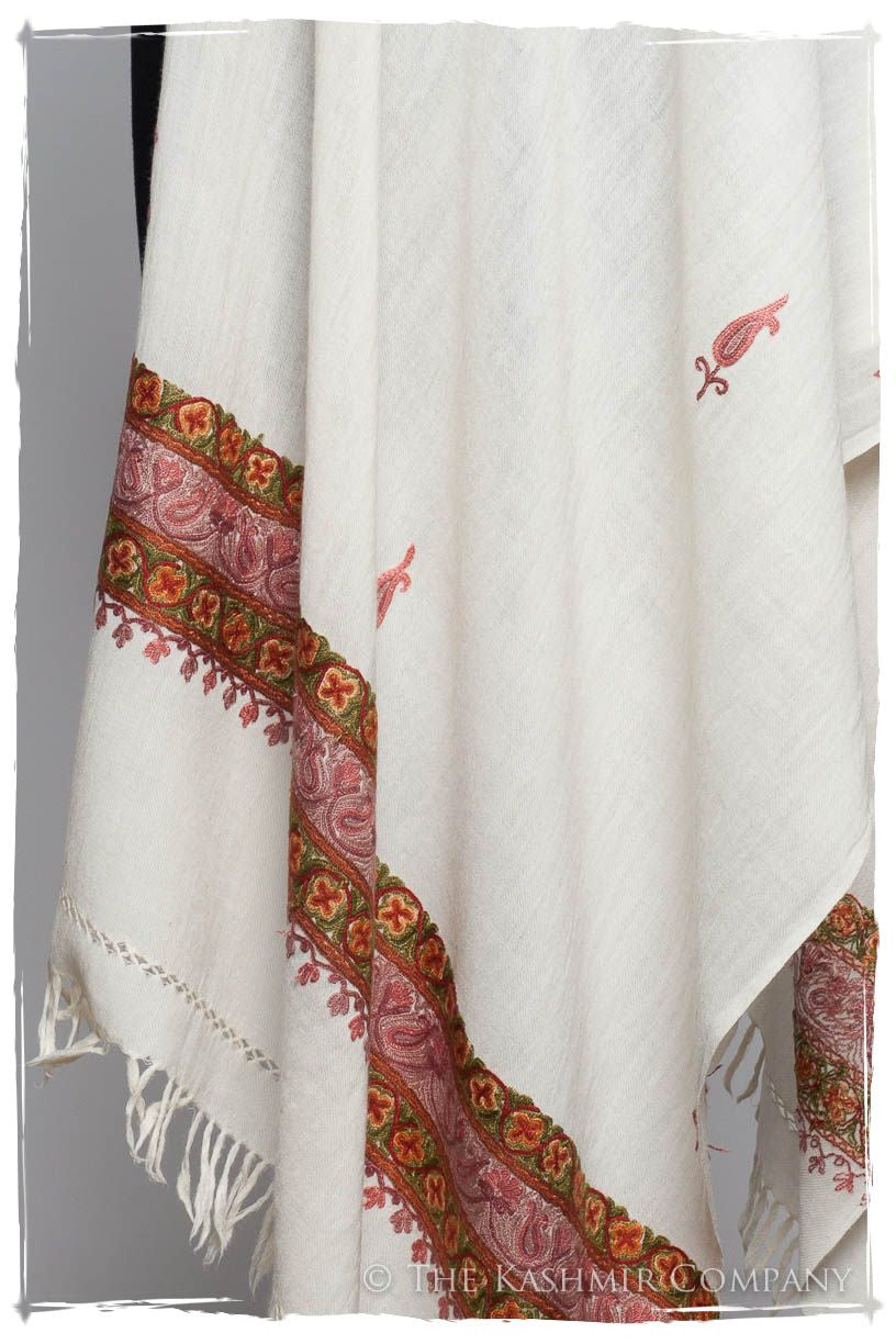 Orchidée Rose Trois Frontières Ivoire Gift Shawl