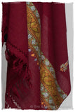 Bordeaux Jewel Trois Frontières Gift Shawl