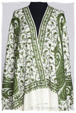 Rococo Emerald Royale Paisley Shawl