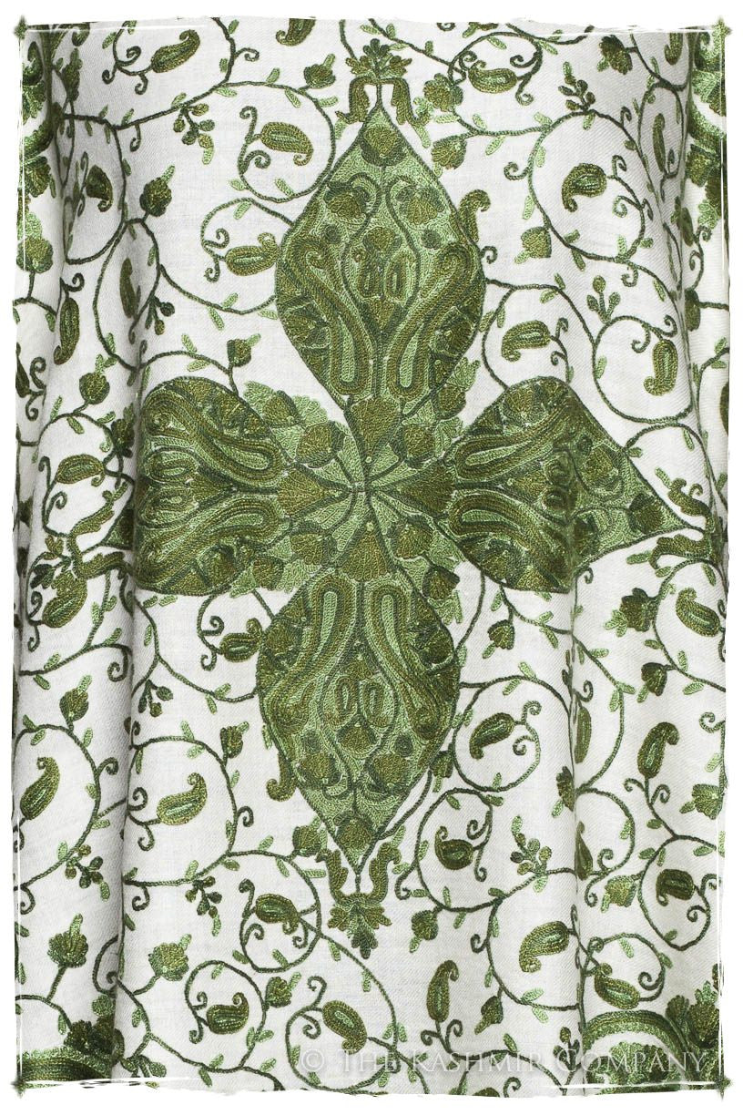 Rococo Emerald Royale Paisley Shawl