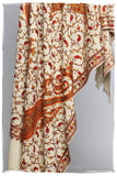 Champagne de Rouge Royale Paisley Shawl