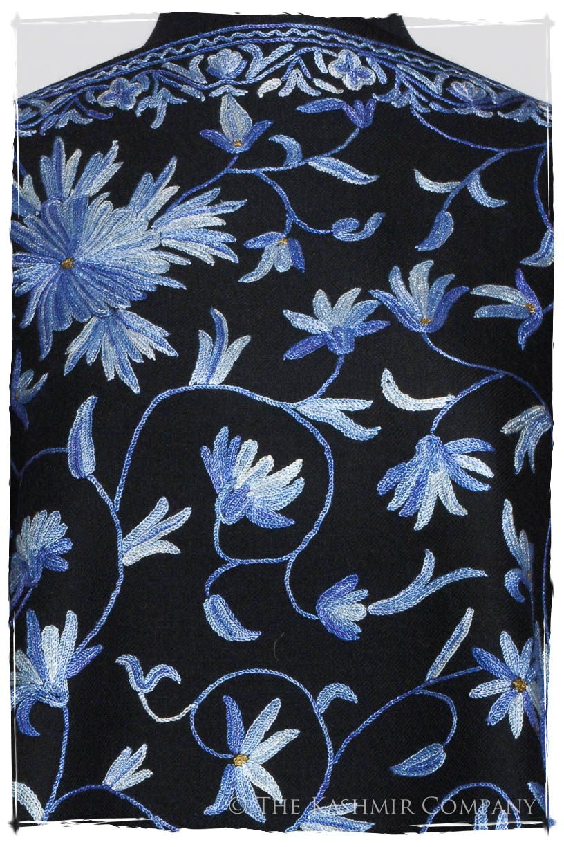 Bleu Jardin à Giverny Notre Dame Shawl