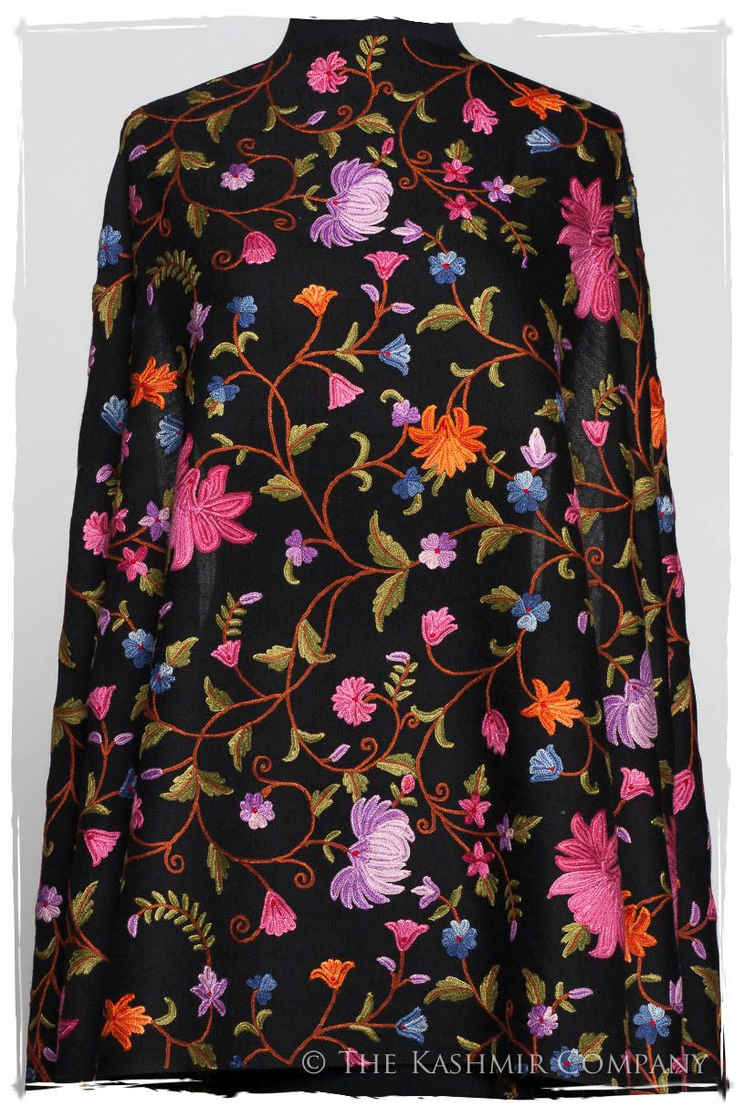 Lilac Orchid Jardin Antoinette Noir Shawl