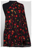 True Rouge Jardin Antoinette Noir Shawl