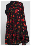 True Rouge Jardin Antoinette Noir Shawl