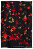 True Rouge Jardin Antoinette Noir Shawl
