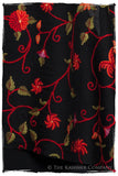 True Rouge Jardin Antoinette Noir Shawl