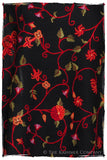 True Rouge Jardin Antoinette Noir Shawl