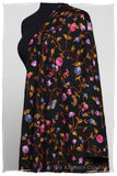 Iris Orchid Jardin Antoinette Noir Shawl